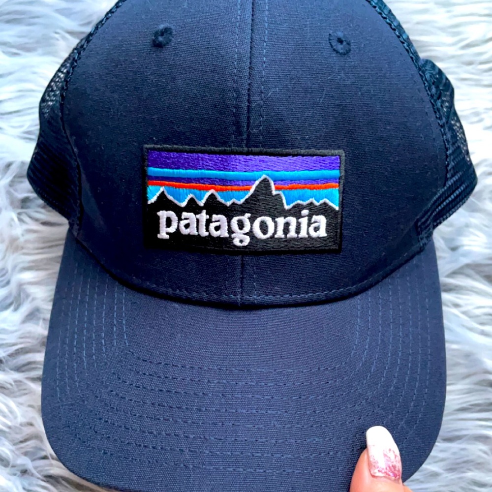 Navy Blue Patagonia Logo Hat